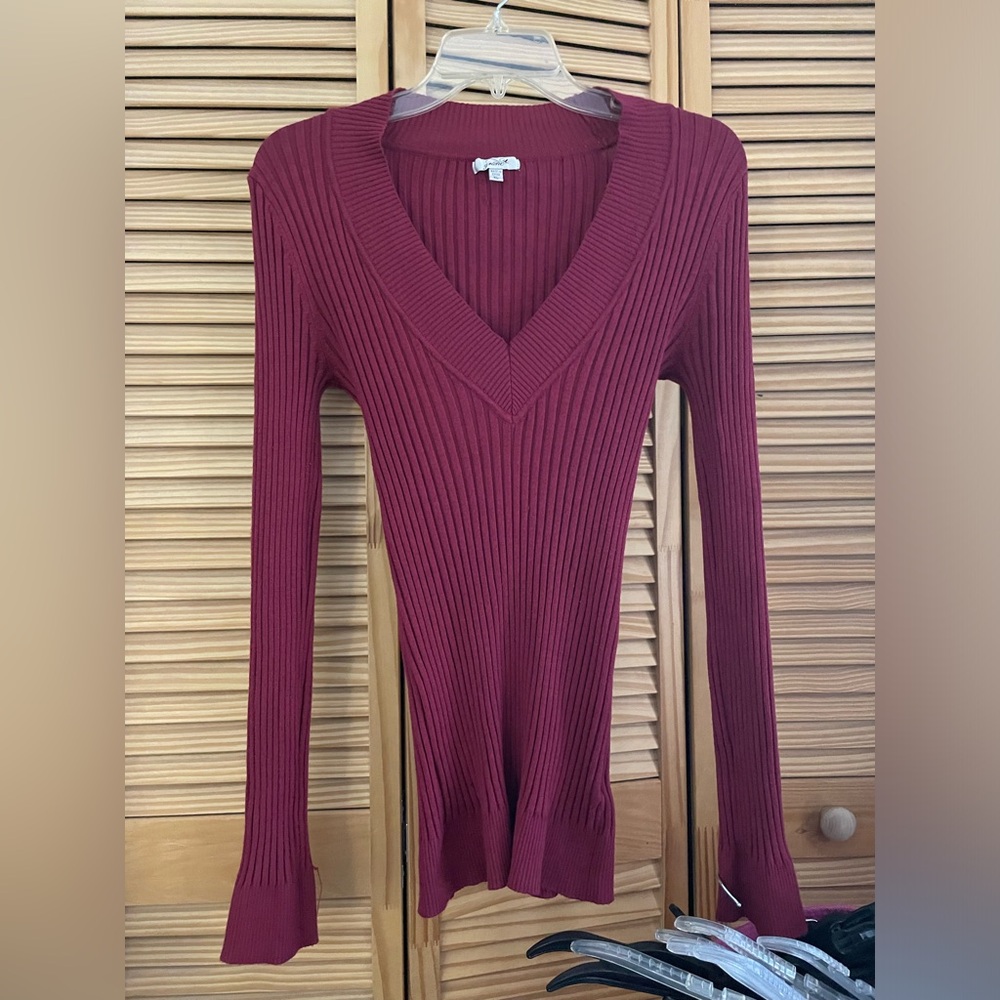 Y2K gxane burgundy sweater XL